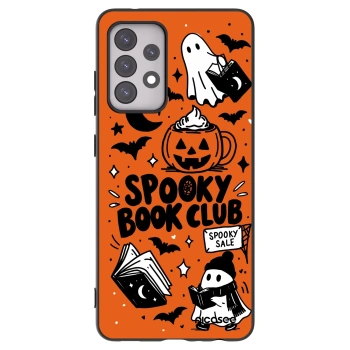 Picasee Samsung Galaxy A52 5G A525F Hülle - Schwarzes Silikon - Spooky book club