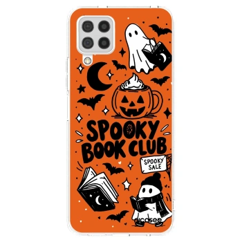 Picasee Samsung Galaxy A22 A225F 4G Hülle - Transparentes Silikon - Spooky book club