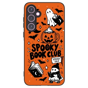 Picasee Samsung Galaxy A35 5G A356B Hülle - Schwarzes Silikon - Spooky book club