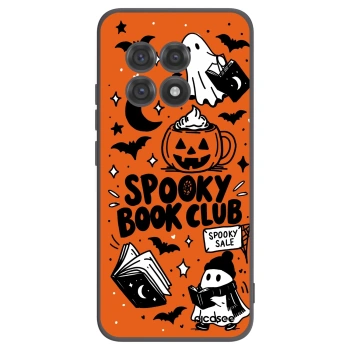 Picasee OnePlus 13R 5G Hülle - Schwarzes Silikon - Spooky book club
