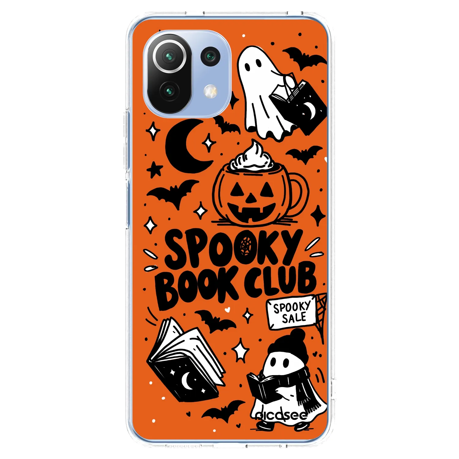 Picasee Xiaomi Mi 11 Lite Hülle - Transparentes Silikon - Spooky book club