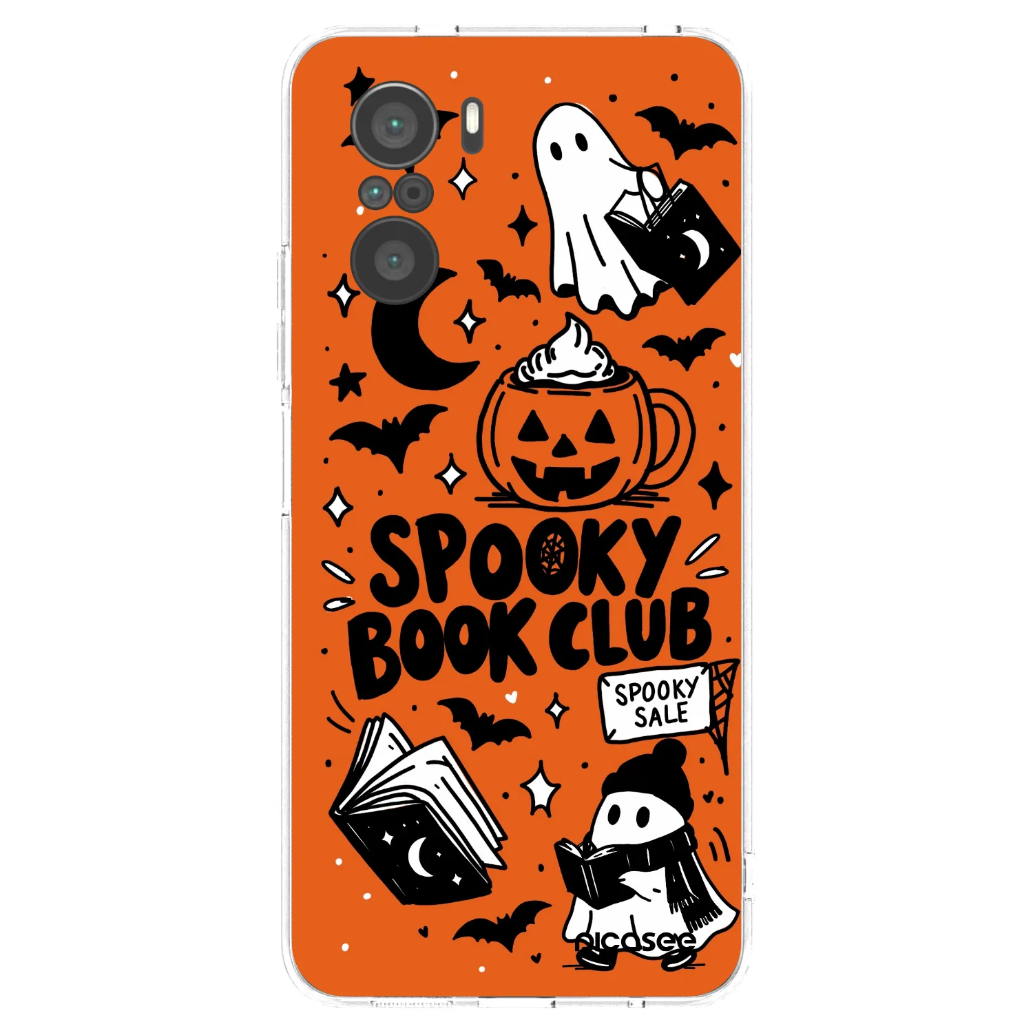 Picasee Xiaomi Poco F3 Hülle - Transparentes Silikon - Spooky book club