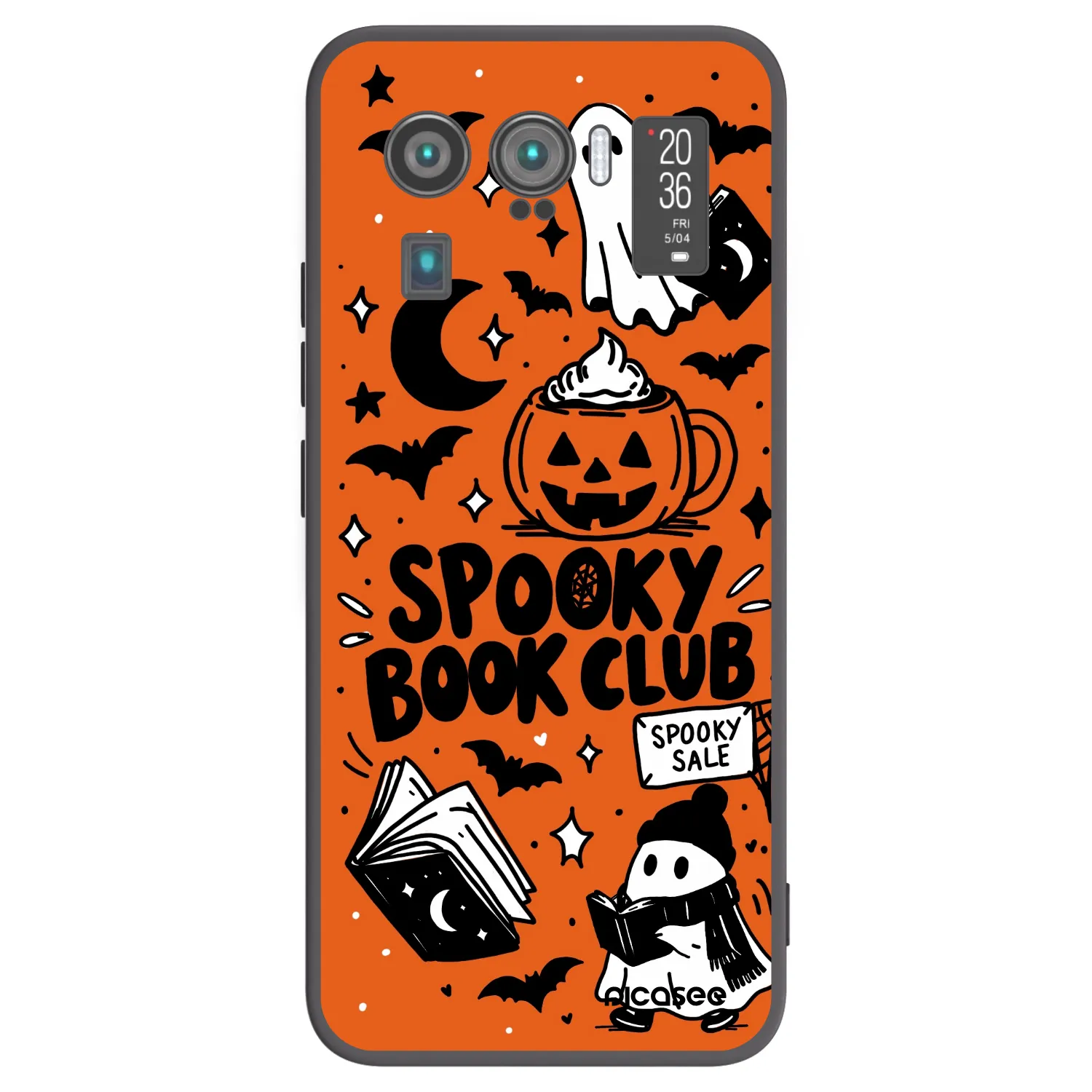 Picasee Xiaomi Mi 11 Ultra Hülle - Schwarzes Silikon - Spooky book club
