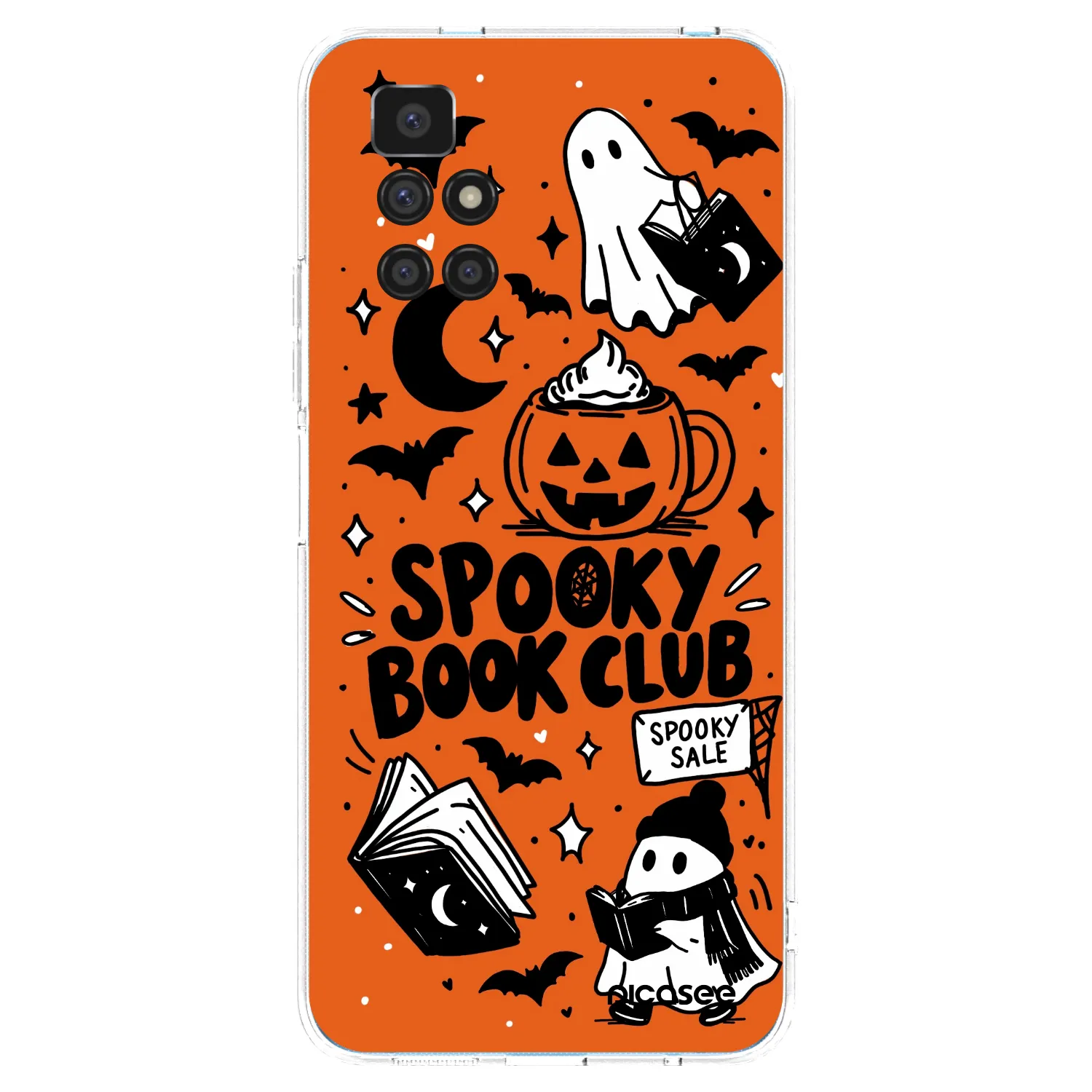 Picasee Xiaomi Redmi 10 Hülle - Transparentes Silikon - Spooky book club
