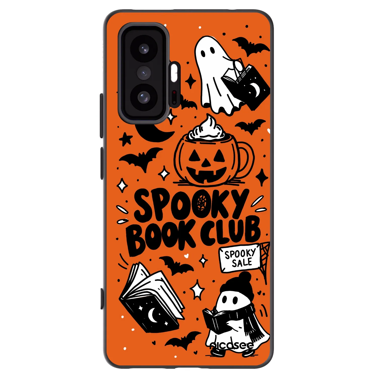 Picasee Xiaomi 11T Hülle - Schwarzes Silikon - Spooky book club