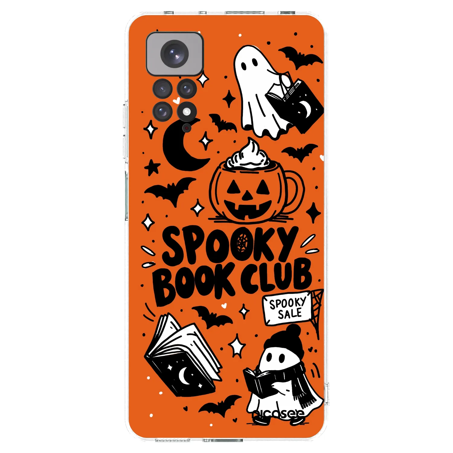 Picasee Xiaomi Redmi Note 11S 4G Hülle - Transparentes Silikon - Spooky book club