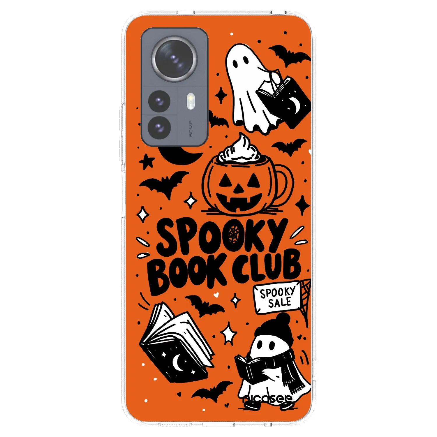 Picasee Xiaomi 12 Pro Hülle - Transparentes Silikon - Spooky book club