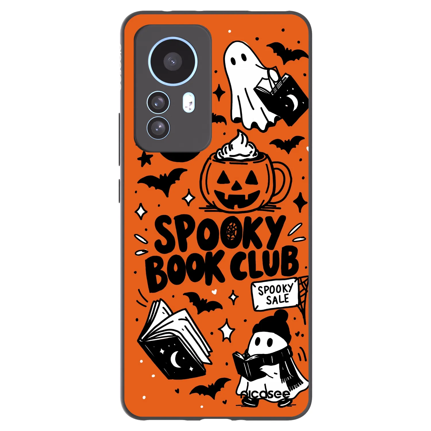 Picasee Xiaomi 12T Hülle - Schwarzes Silikon - Spooky book club