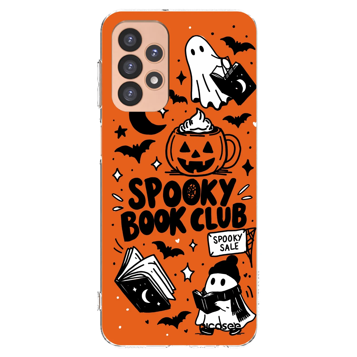 Picasee Samsung Galaxy A23 A236B 5G Hülle - Transparentes Silikon - Spooky book club