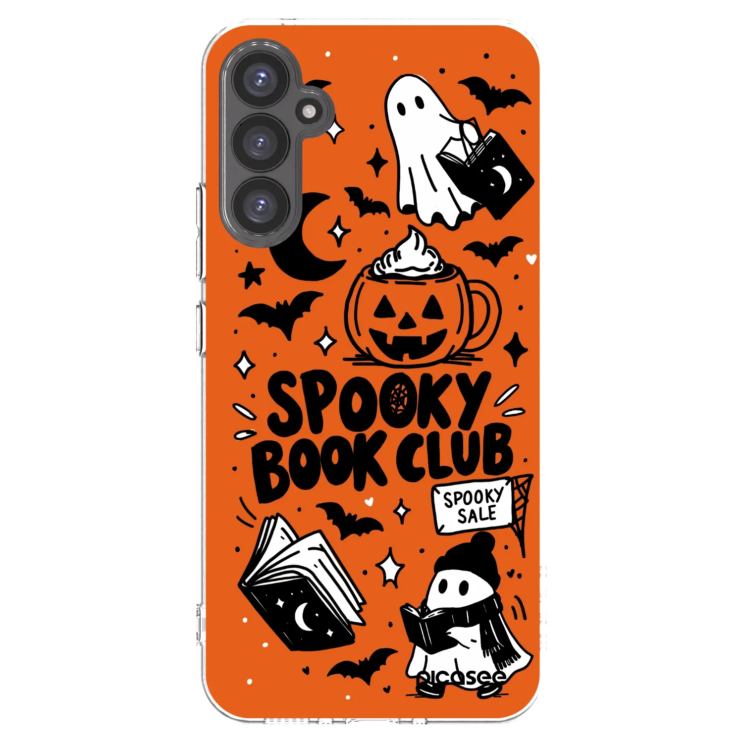 Picasee Samsung Galaxy A34 5G A346B Hülle - Transparentes Silikon - Spooky book club