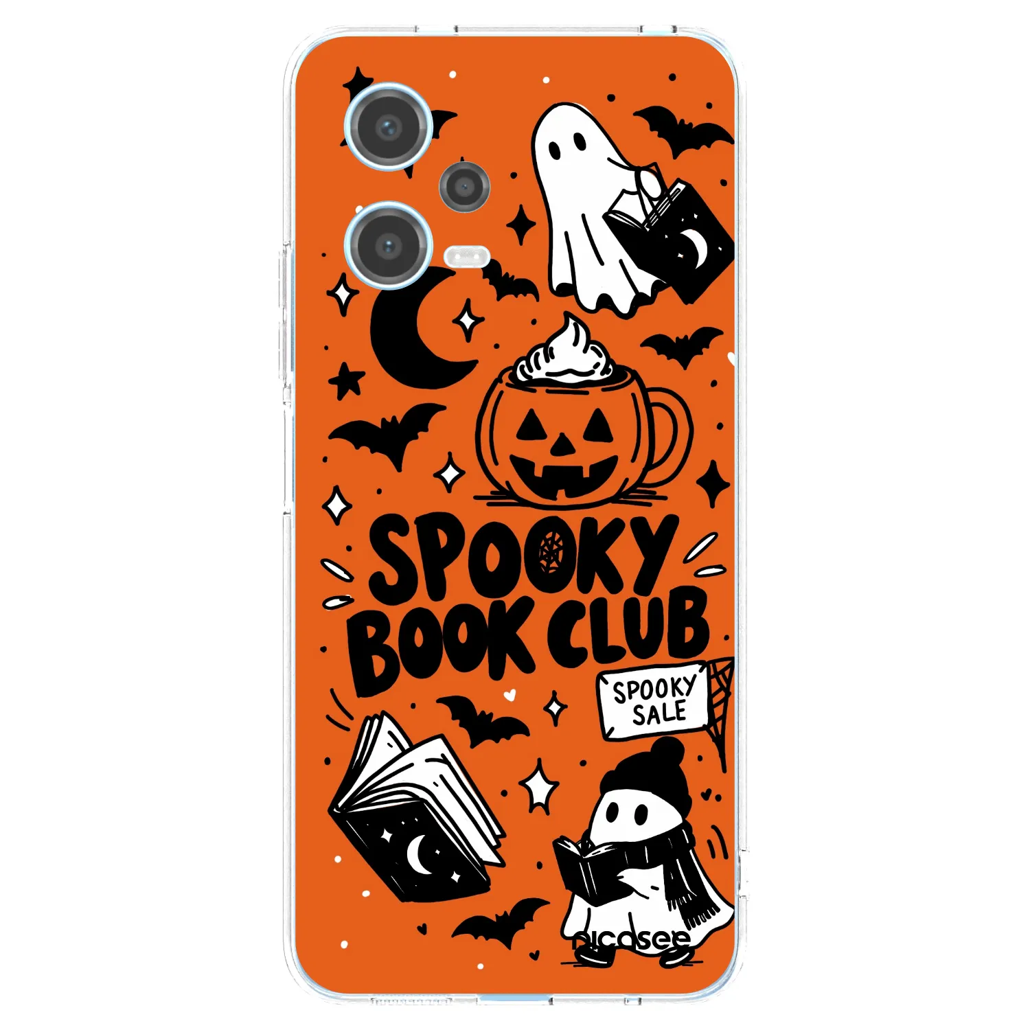 Picasee Xiaomi Redmi Note 12 5G Hülle - Transparentes Silikon - Spooky book club