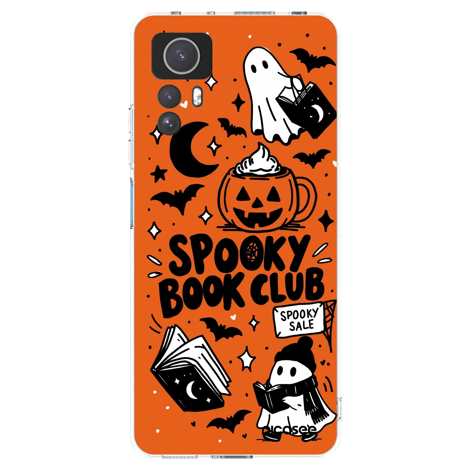 Picasee Xiaomi Redmi Note 12S Hülle - Transparentes Silikon - Spooky book club