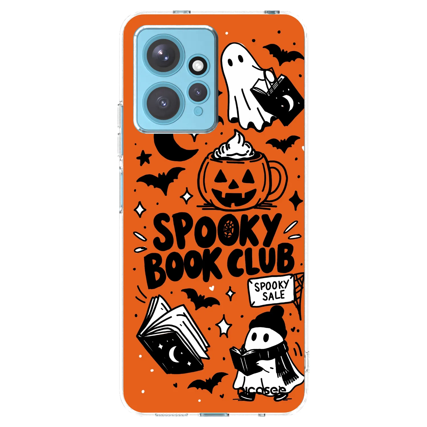 Picasee Xiaomi Redmi Note 12 4G Hülle - Transparentes Silikon - Spooky book club