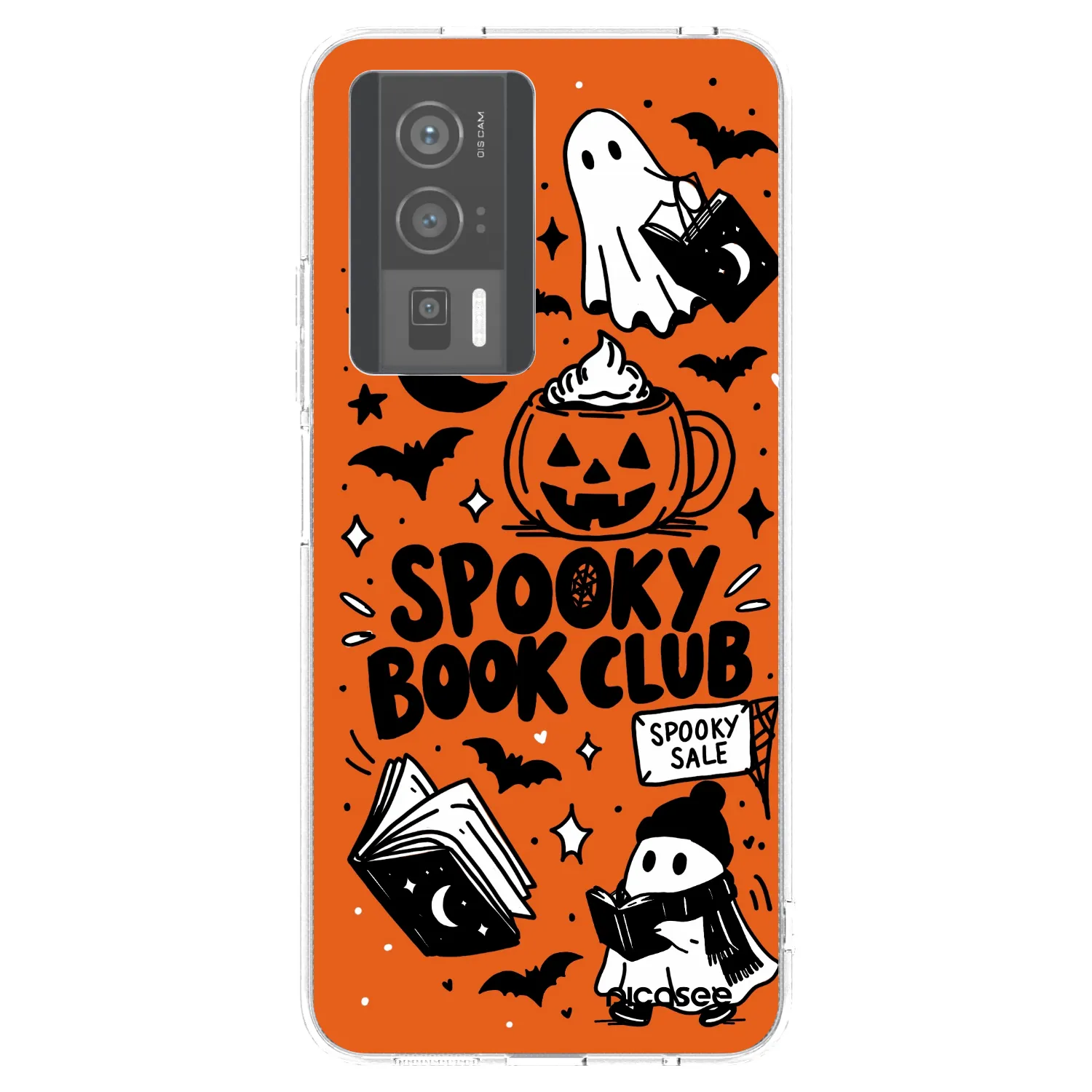 Picasee Xiaomi Poco F5 Pro 5G Hülle - Transparentes Silikon - Spooky book club