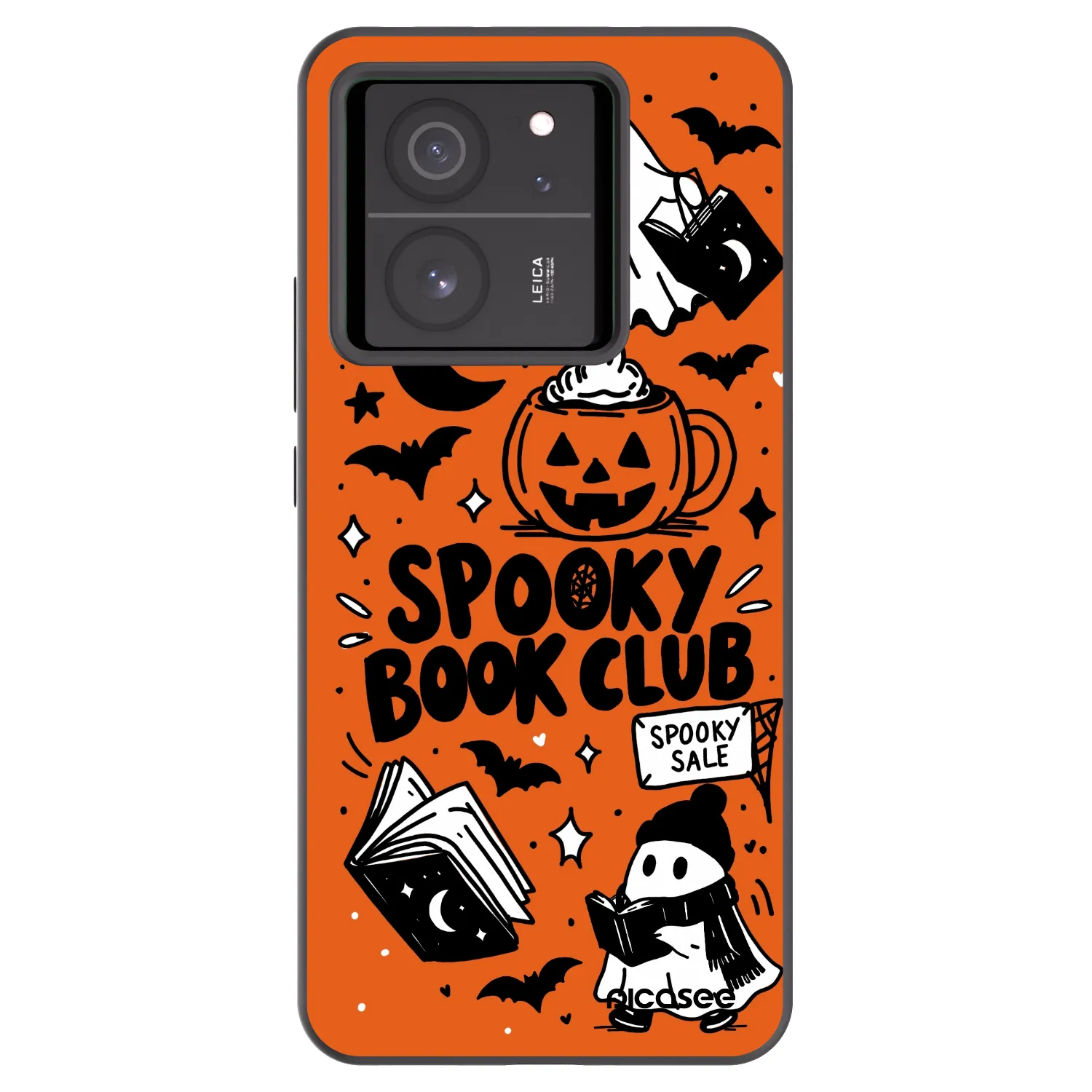 Picasee Xiaomi 13T Hülle - Schwarzes Silikon - Spooky book club