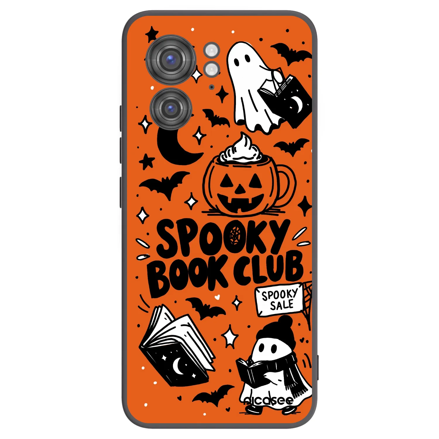 Picasee Motorola Edge 40 Hülle - Schwarzes Silikon - Spooky book club