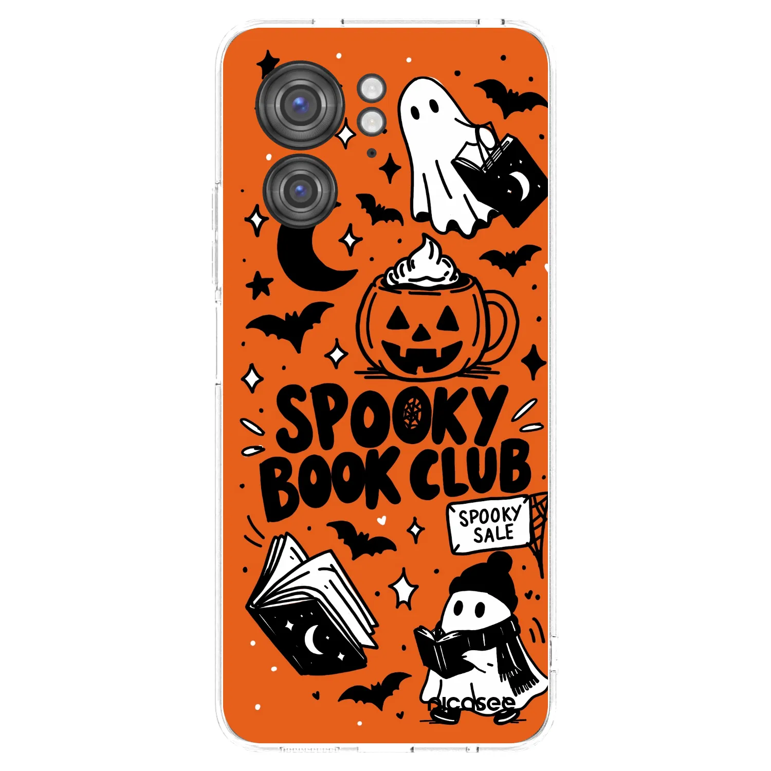 Picasee Motorola Edge 40 Hülle - Transparentes Silikon - Spooky book club