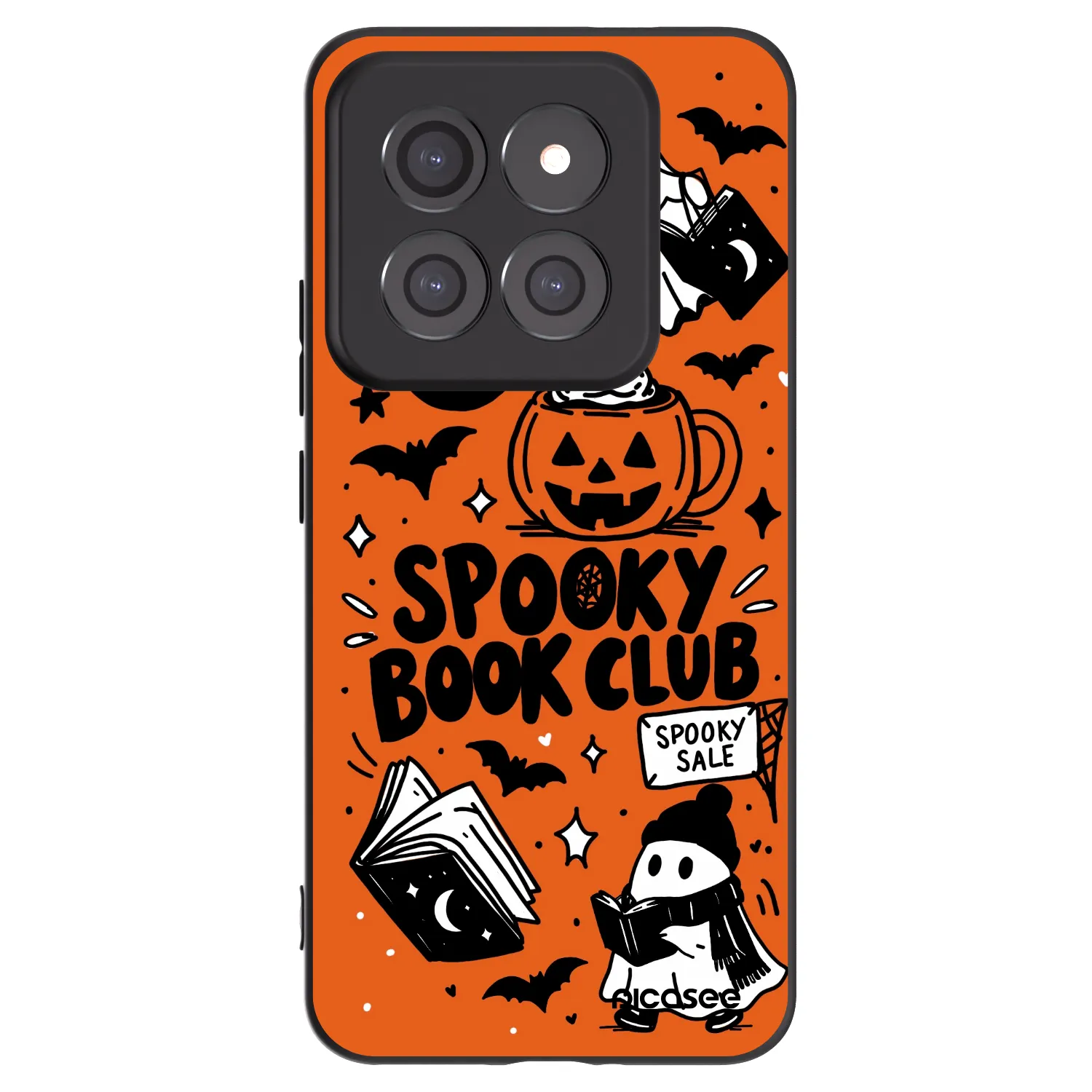 Picasee Xiaomi 14 Pro Hülle - Schwarzes Silikon - Spooky book club