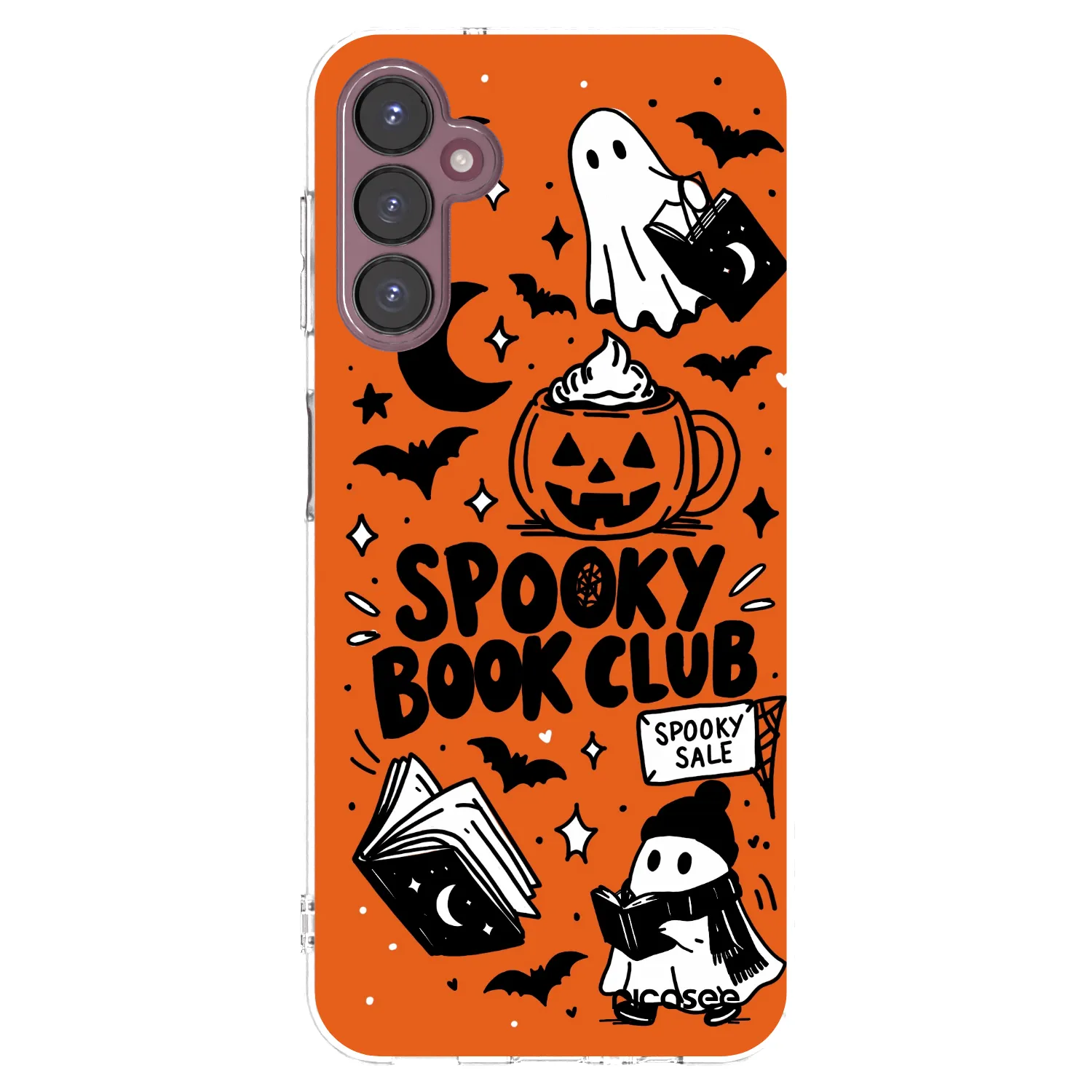 Picasee Samsung Galaxy A05s A057G Hülle - Transparentes Silikon - Spooky book club