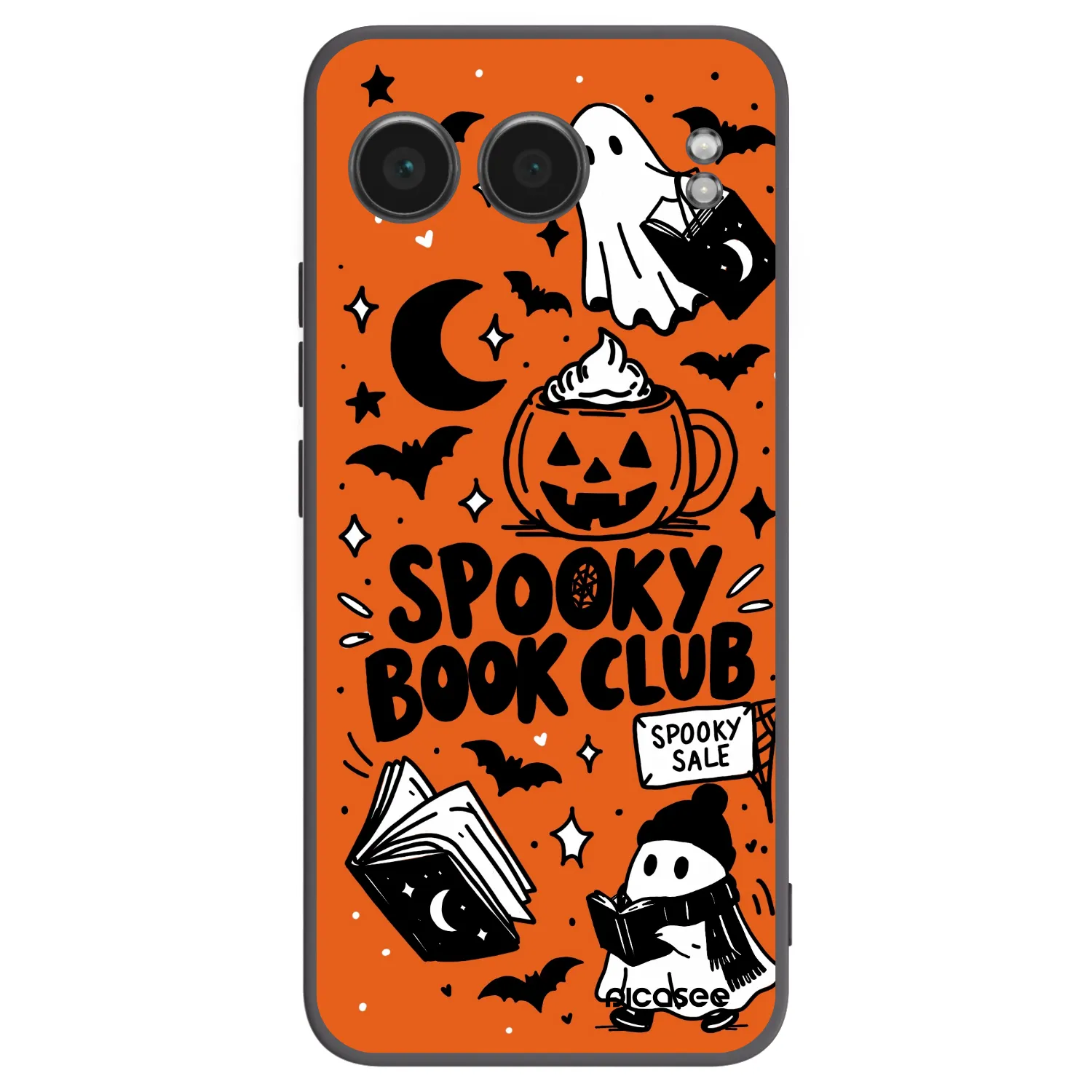 Picasee OnePlus Nord 4 Hülle - Schwarzes Silikon - Spooky book club