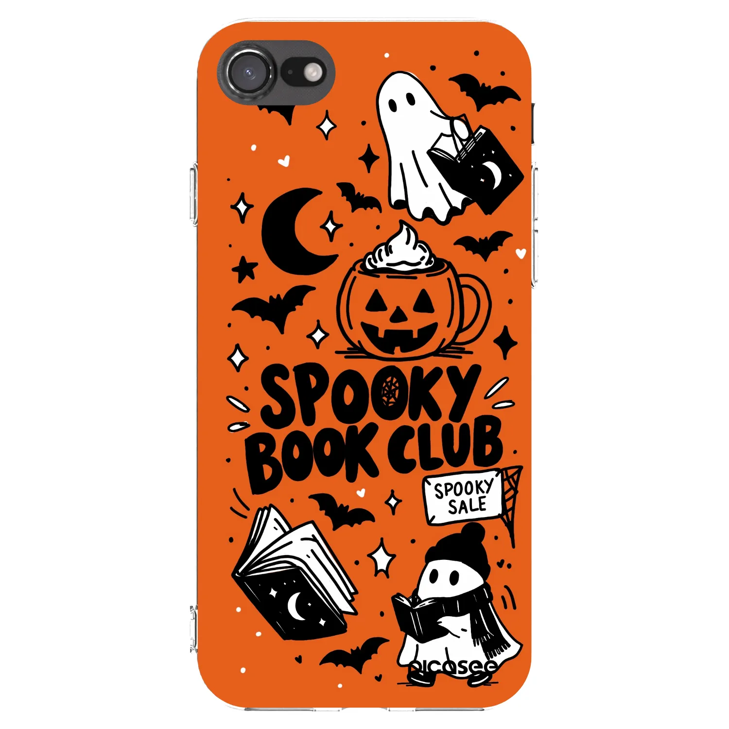 Picasee Apple iPhone 7 Hülle - Transparentes Silikon - Spooky book club