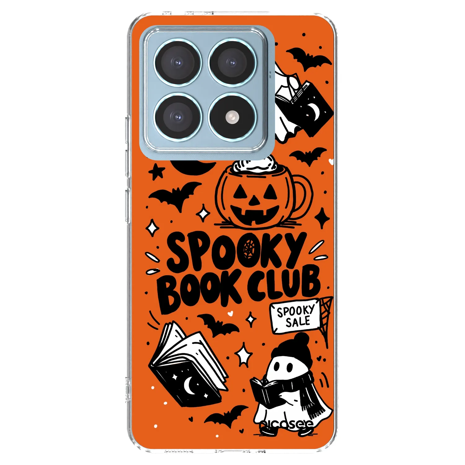 Picasee Xiaomi 14T Pro Hülle - Transparentes Silikon - Spooky book club