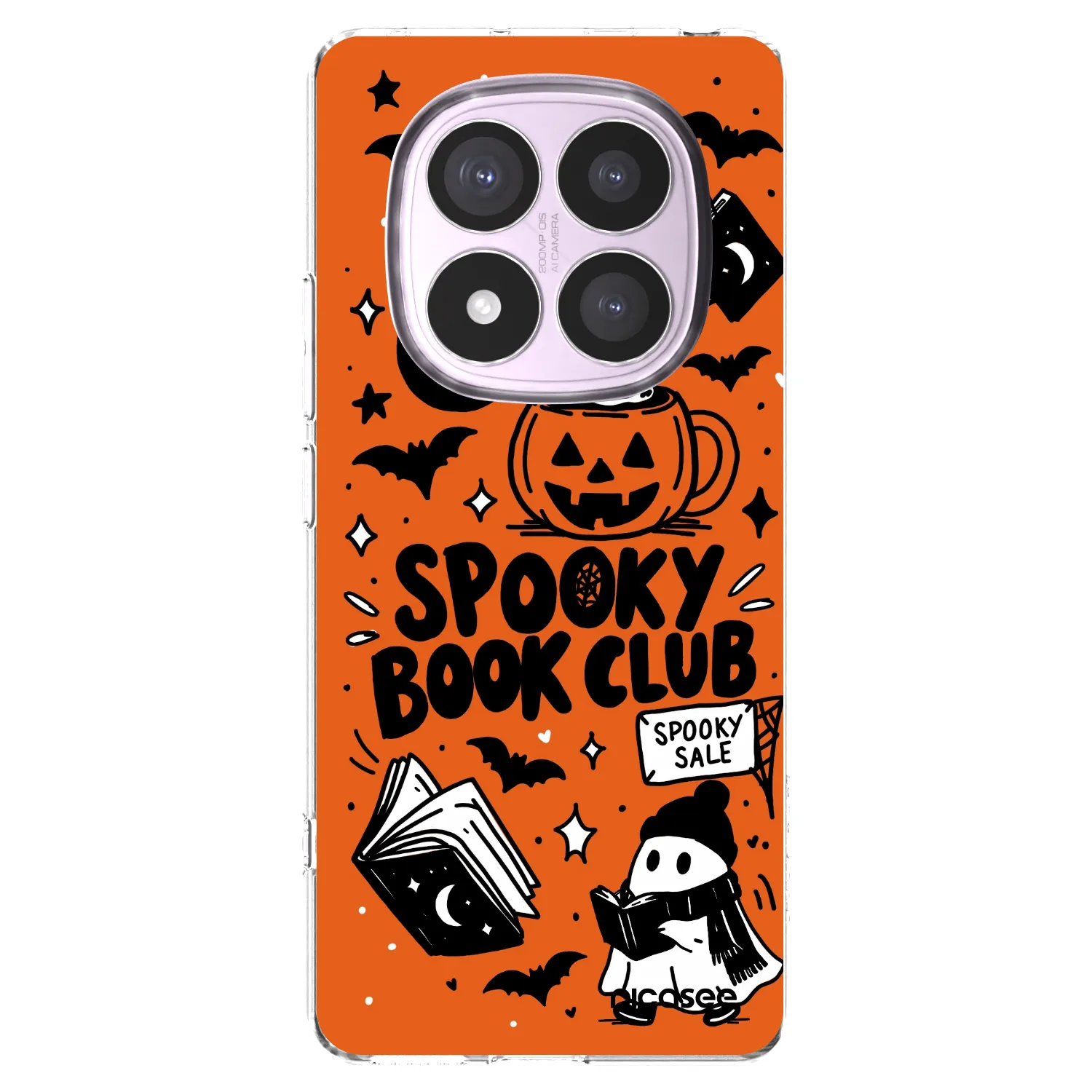 Picasee Xiaomi Redmi Note 14 Pro 5G Hülle - Transparentes Silikon - Spooky book club