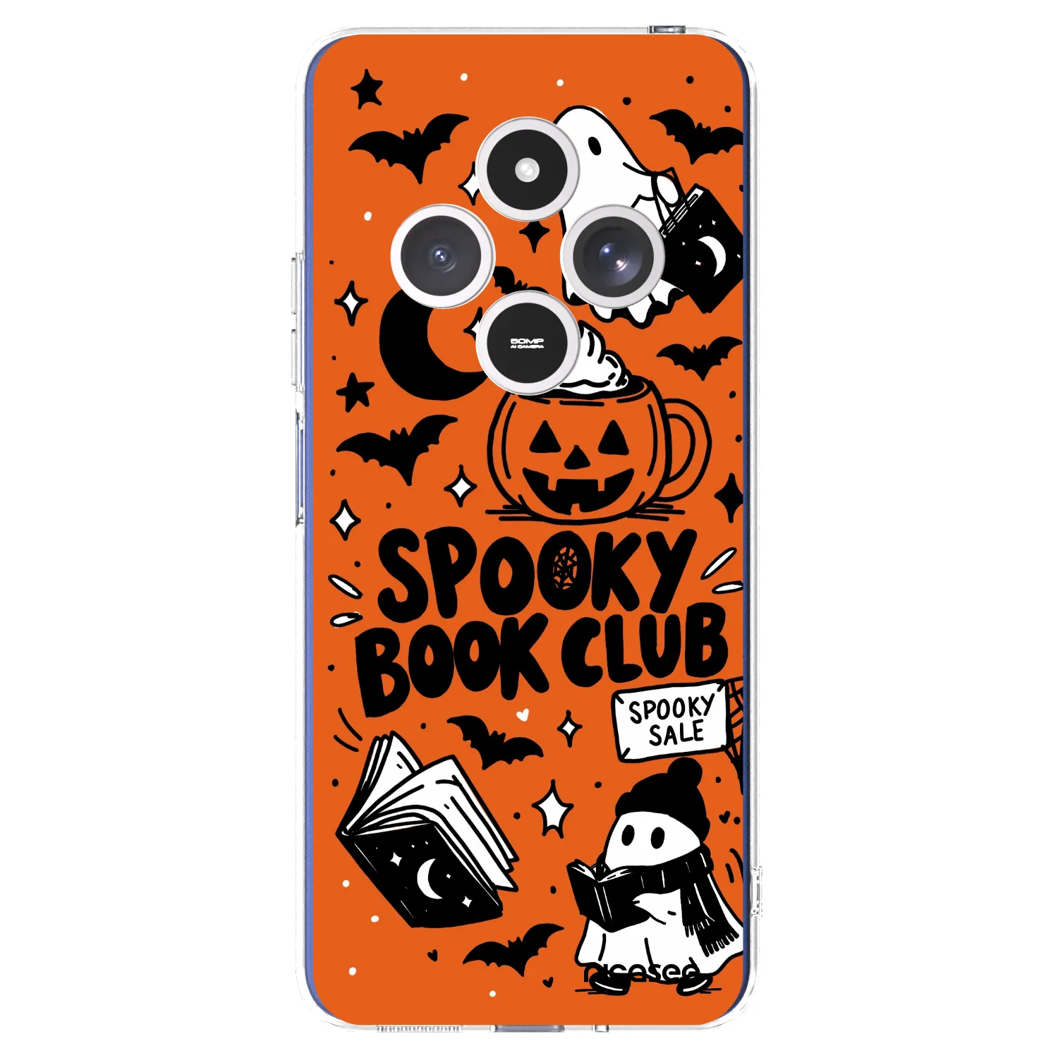 Picasee Xiaomi Redmi 14C Hülle - Transparentes Silikon - Spooky book club