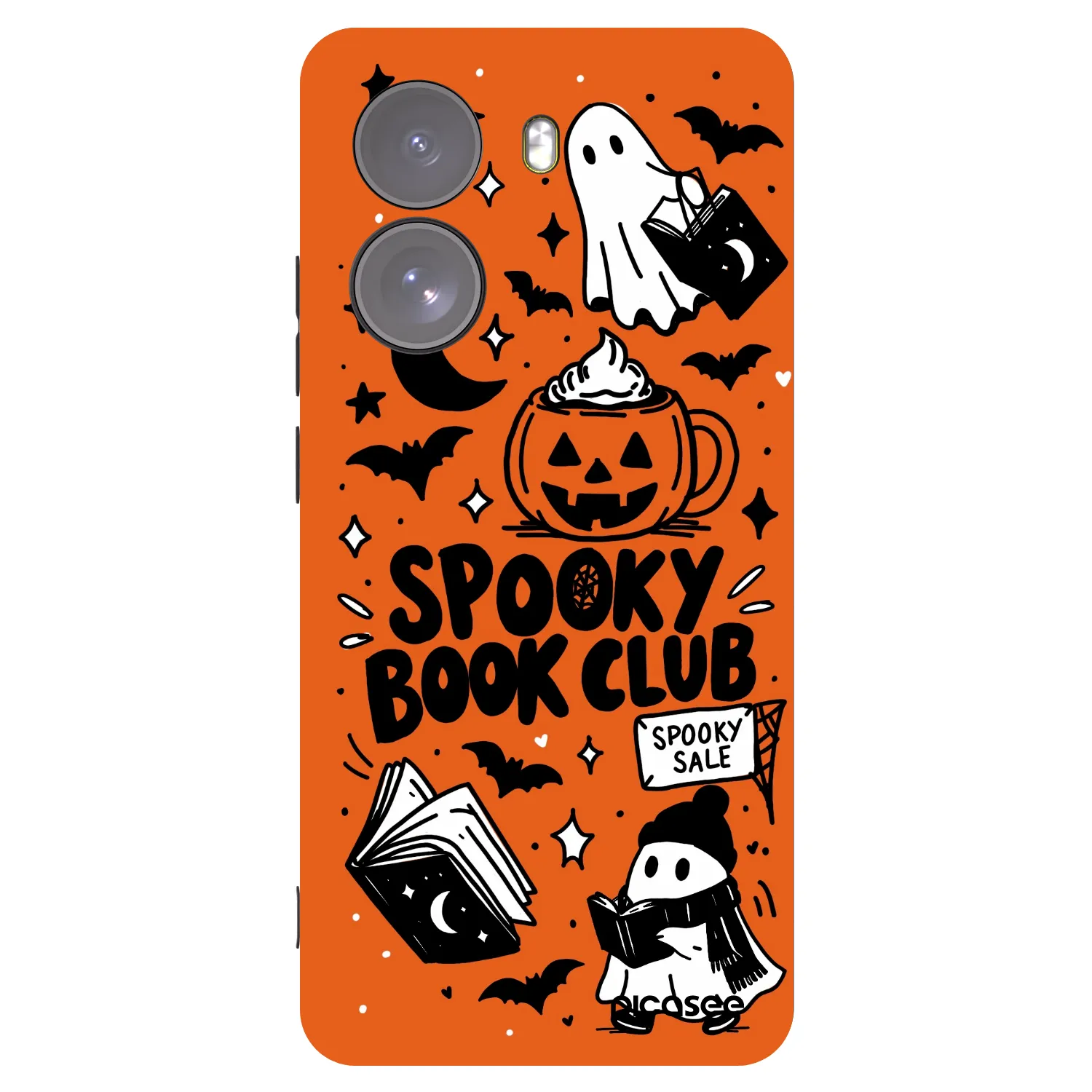 Picasee Xiaomi Poco X7 Hülle - Schwarzes Silikon - Spooky book club