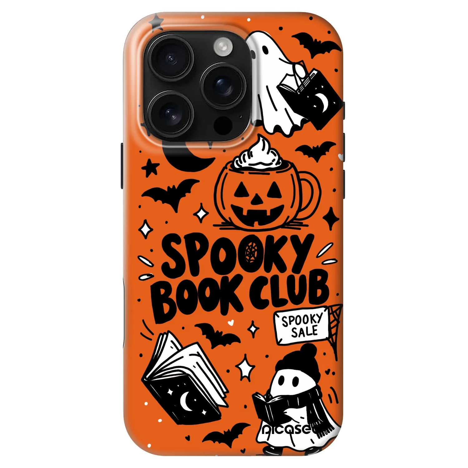 Picasee Fashion Case MagSafe für Apple iPhone 16 Pro - Spooky book club