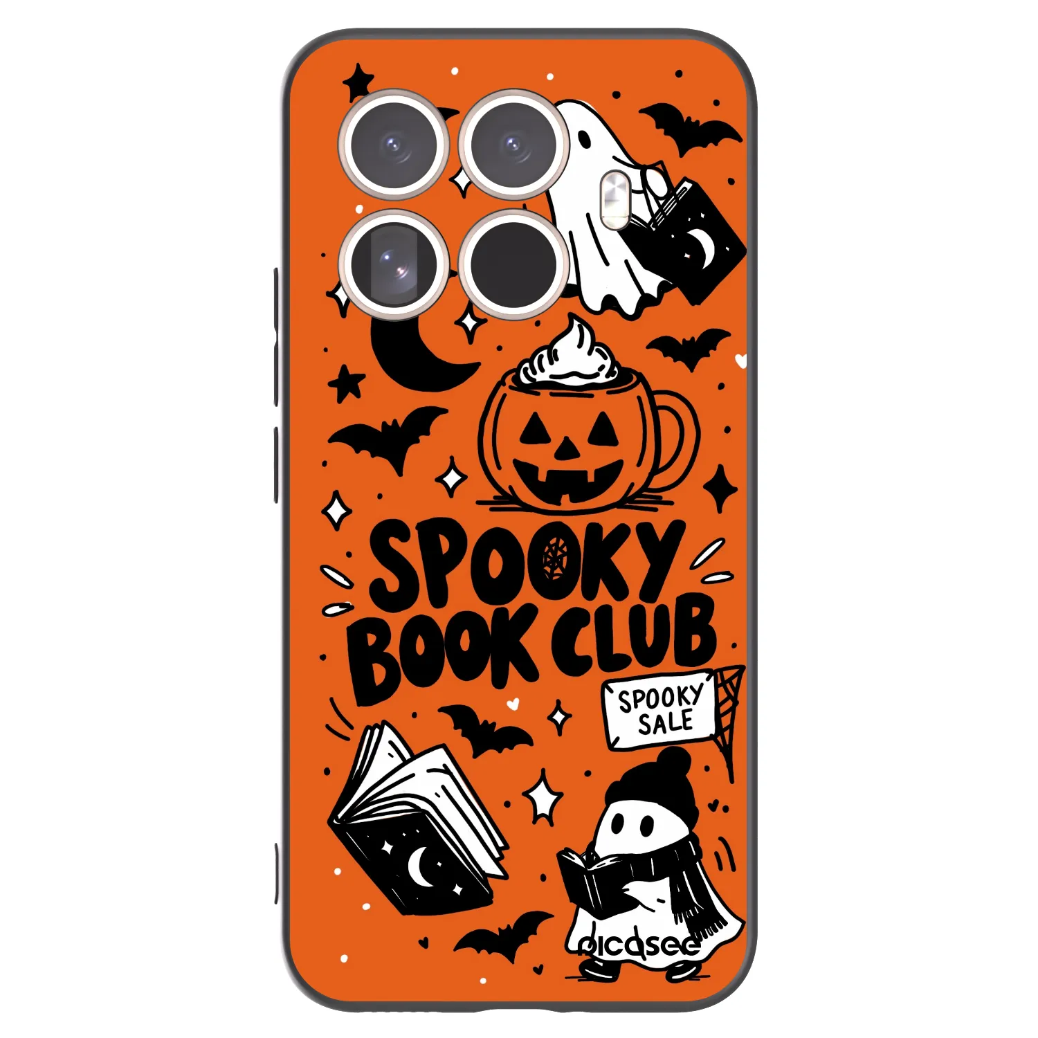 Picasee Xiaomi 15T Pro Hülle - Schwarzes Silikon - Spooky book club
