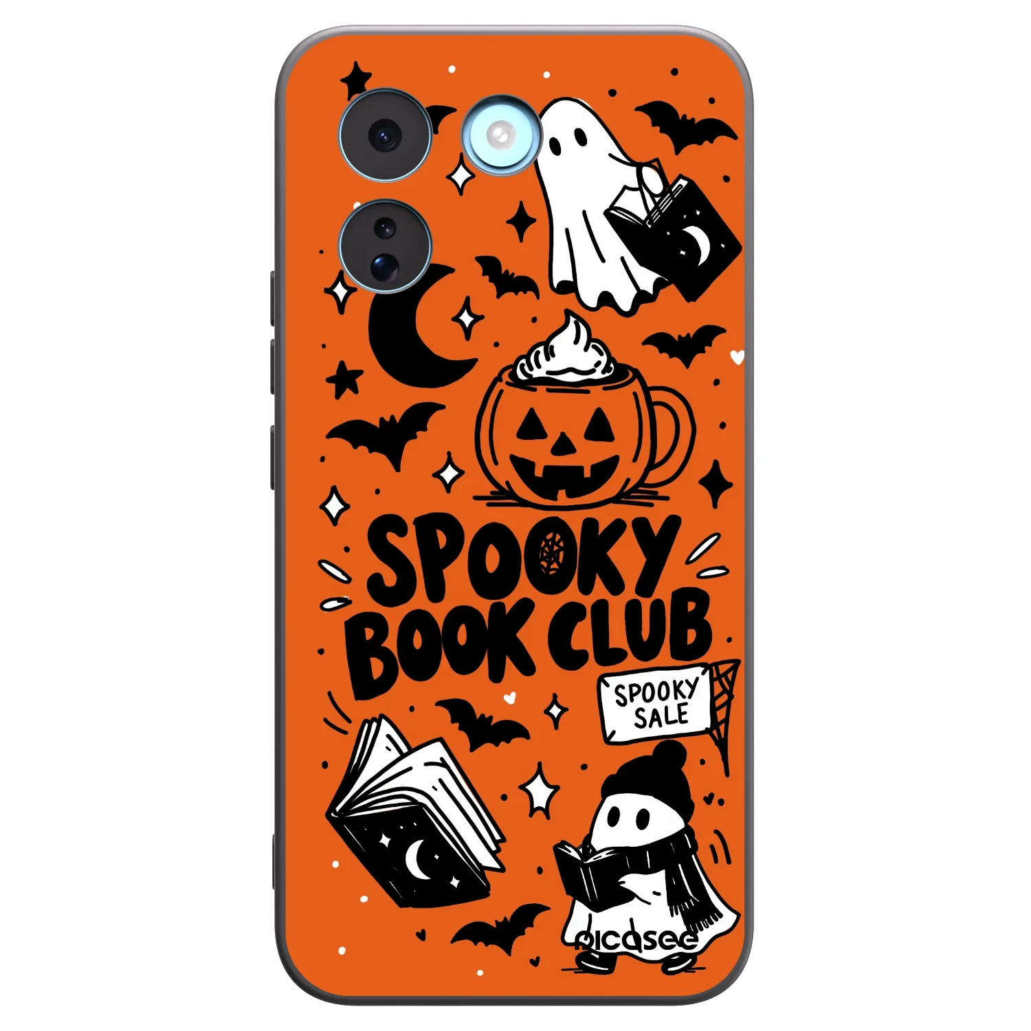 Picasee Xiaomi Redmi Note 17 Pro MAX 5G Hülle - Schwarzes Silikon - Spooky book club