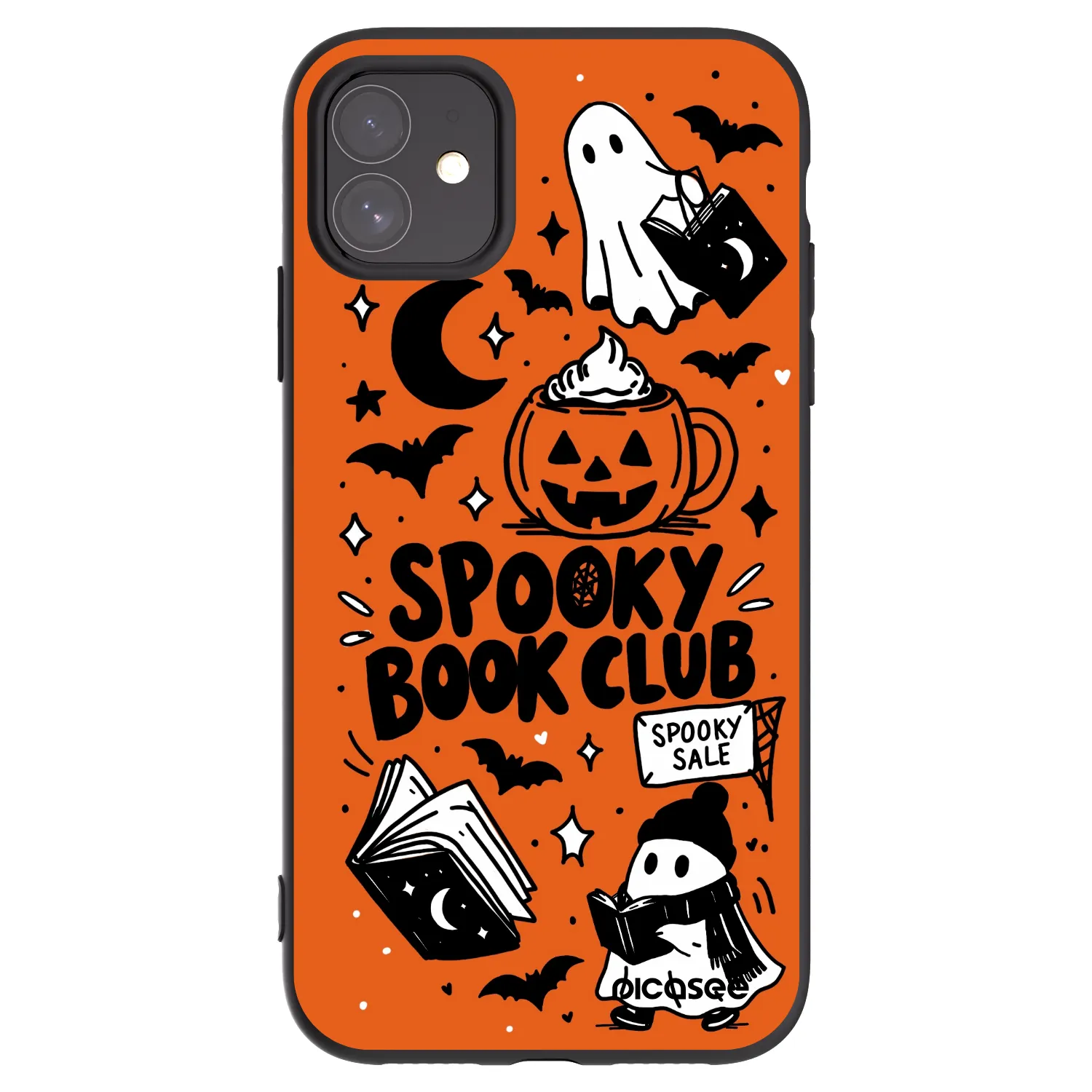 Picasee Apple iPhone 11 Hülle - Schwarzes Silikon - Spooky book club
