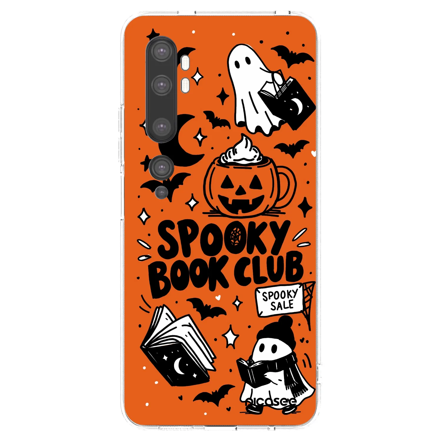 Picasee Xiaomi Mi Note 10 (Pro) Hülle - Transparentes Silikon - Spooky book club