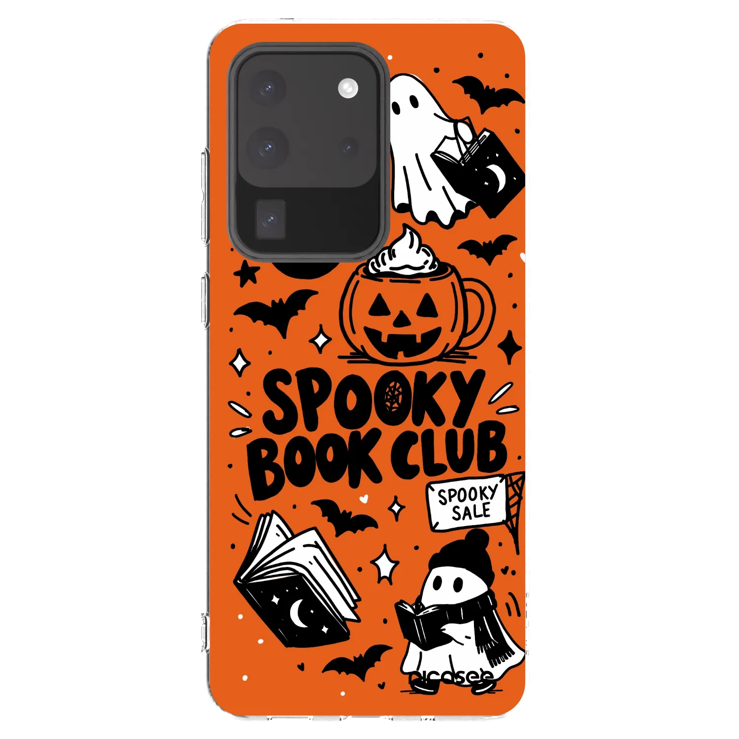 Picasee Samsung Galaxy S20 Ultra 5G G988F Hülle - Transparentes Silikon - Spooky book club