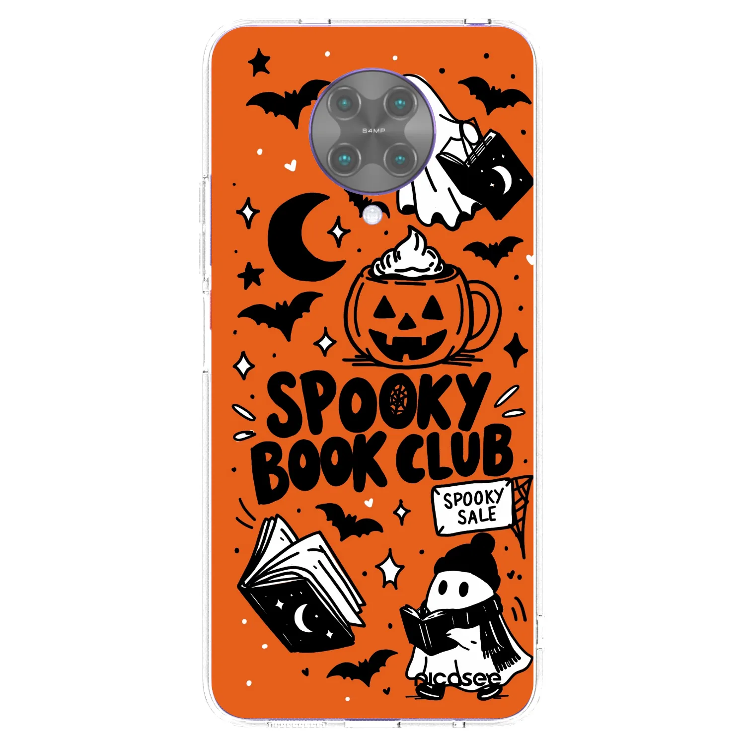 Picasee Xiaomi Poco F2 Pro Hülle - Transparentes Silikon - Spooky book club