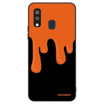 Hülle für Samsung Galaxy A40 A405F - Orange spooky