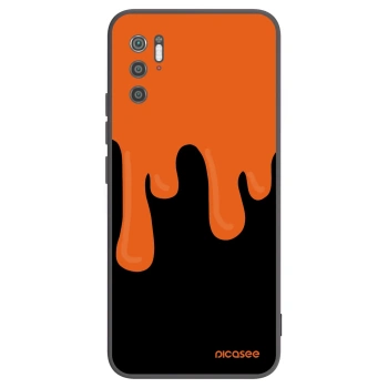 Picasee Xiaomi Poco M3 Pro 5G Hülle - Schwarzes Silikon - Orange spooky