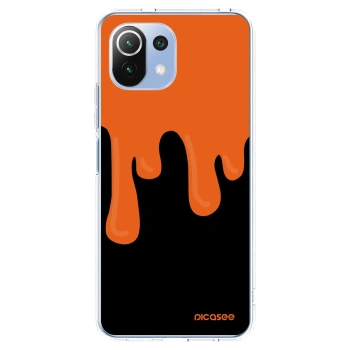 Picasee Xiaomi 11 Lite 5G NE Hülle - Transparentes Silikon - Orange spooky