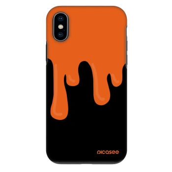 Hülle für Apple iPhone X/XS - Orange spooky