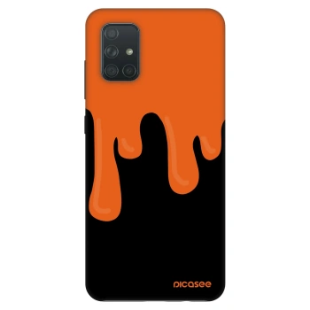 Hülle für Samsung Galaxy A71 A715F - Orange spooky