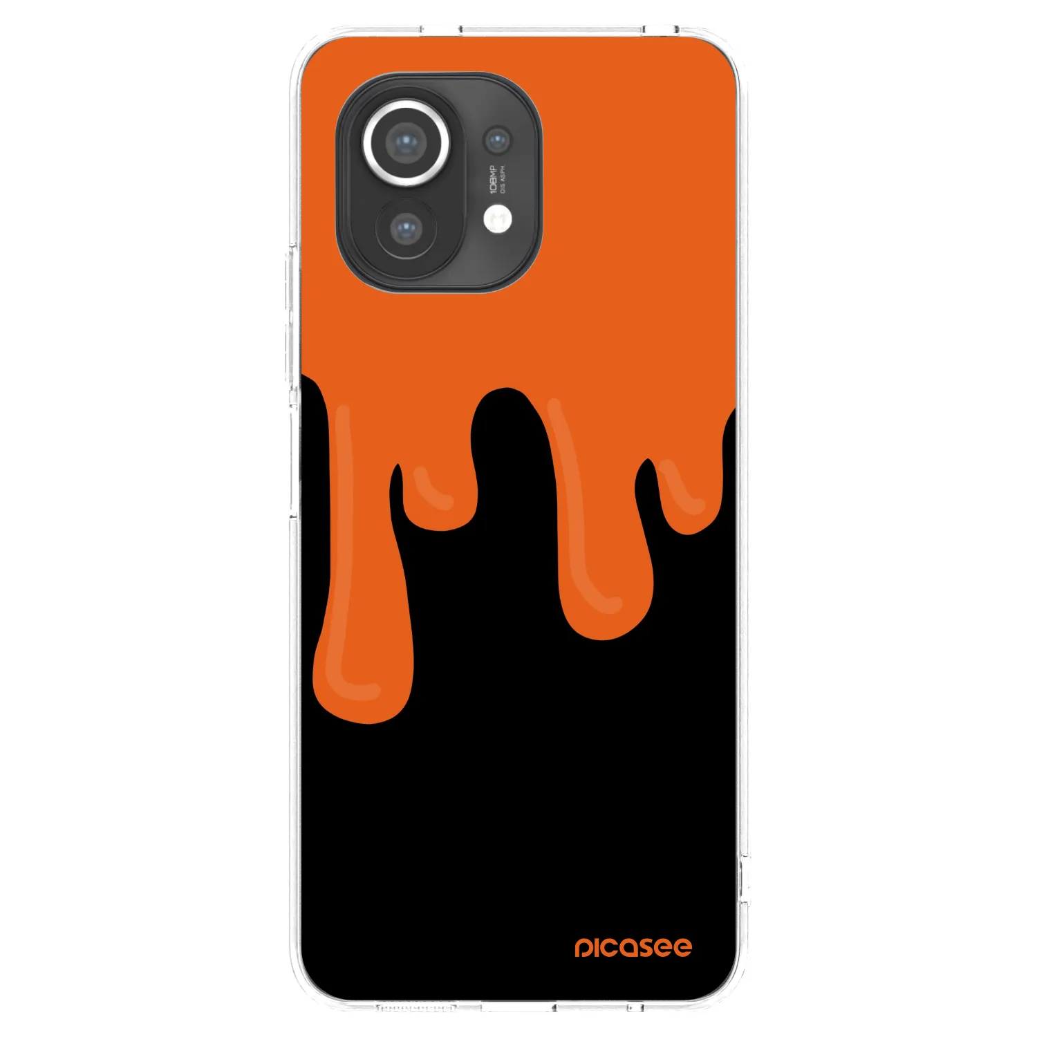 Picasee Xiaomi Mi 11 Hülle - Transparentes Silikon - Orange spooky