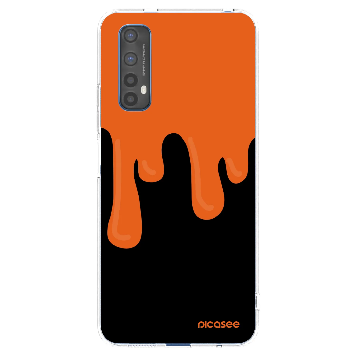 Picasee Realme 7 Hülle - Transparentes Silikon - Orange spooky
