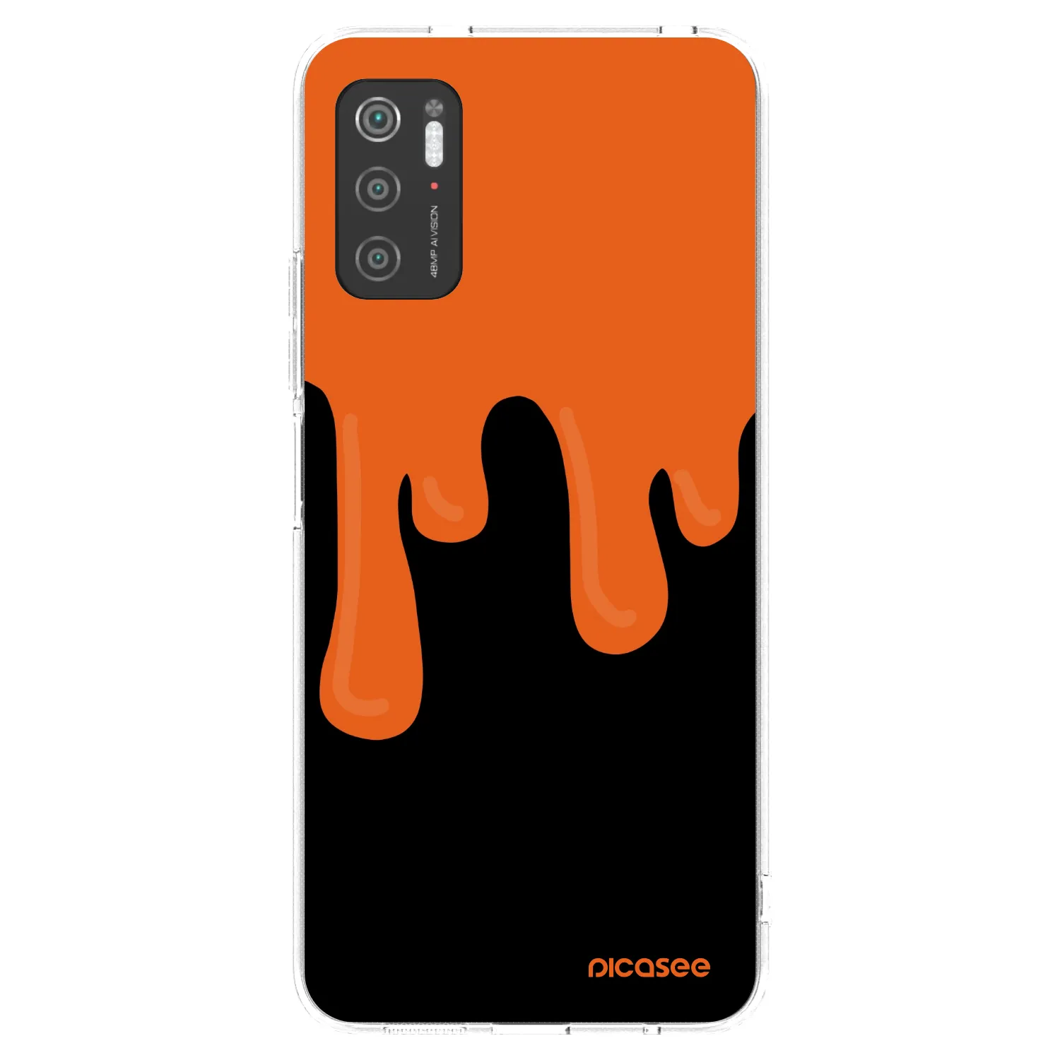Picasee Xiaomi Poco M3 Pro 5G Hülle - Transparentes Silikon - Orange spooky