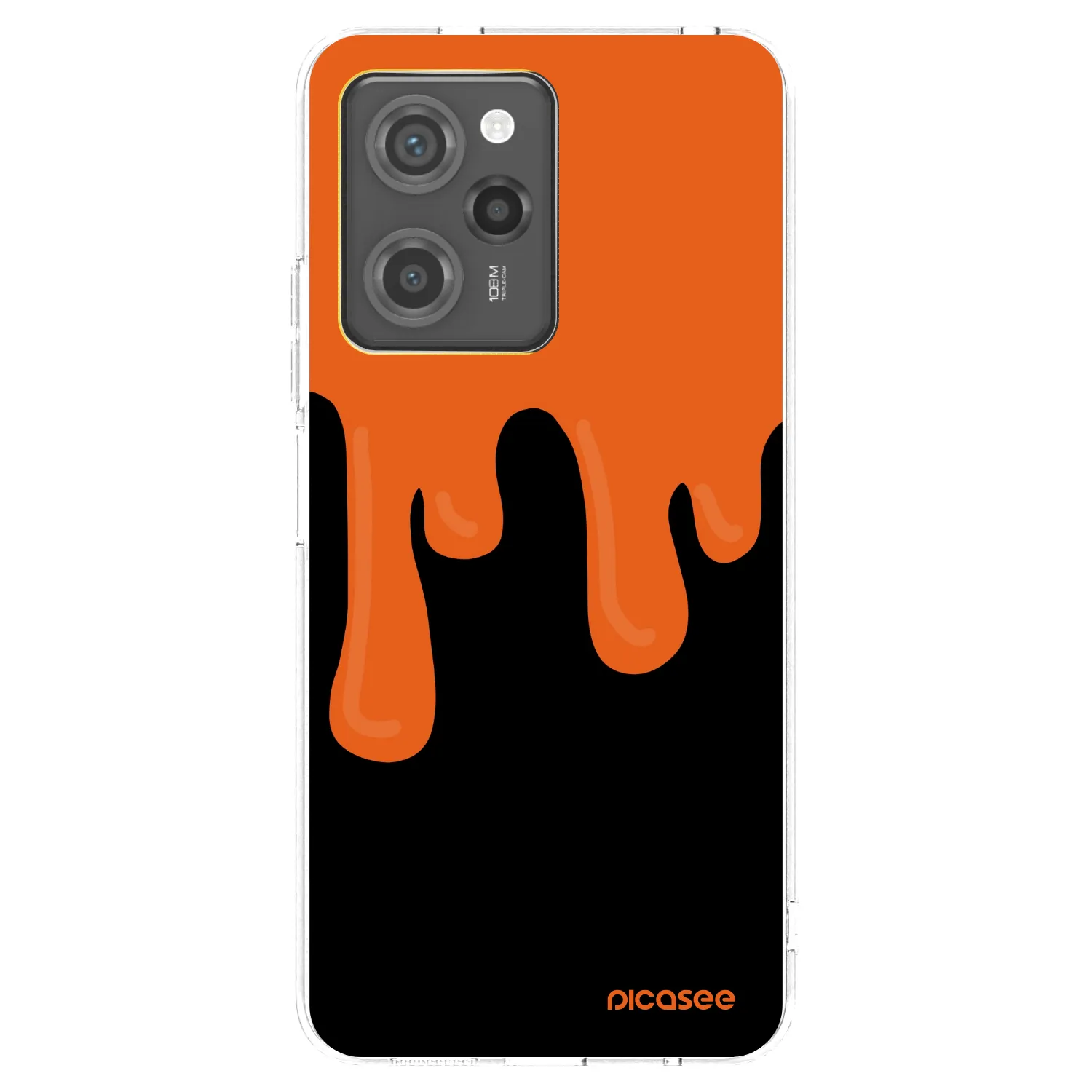 Picasee Xiaomi Poco X5 Pro Hülle - Transparentes Silikon - Orange spooky