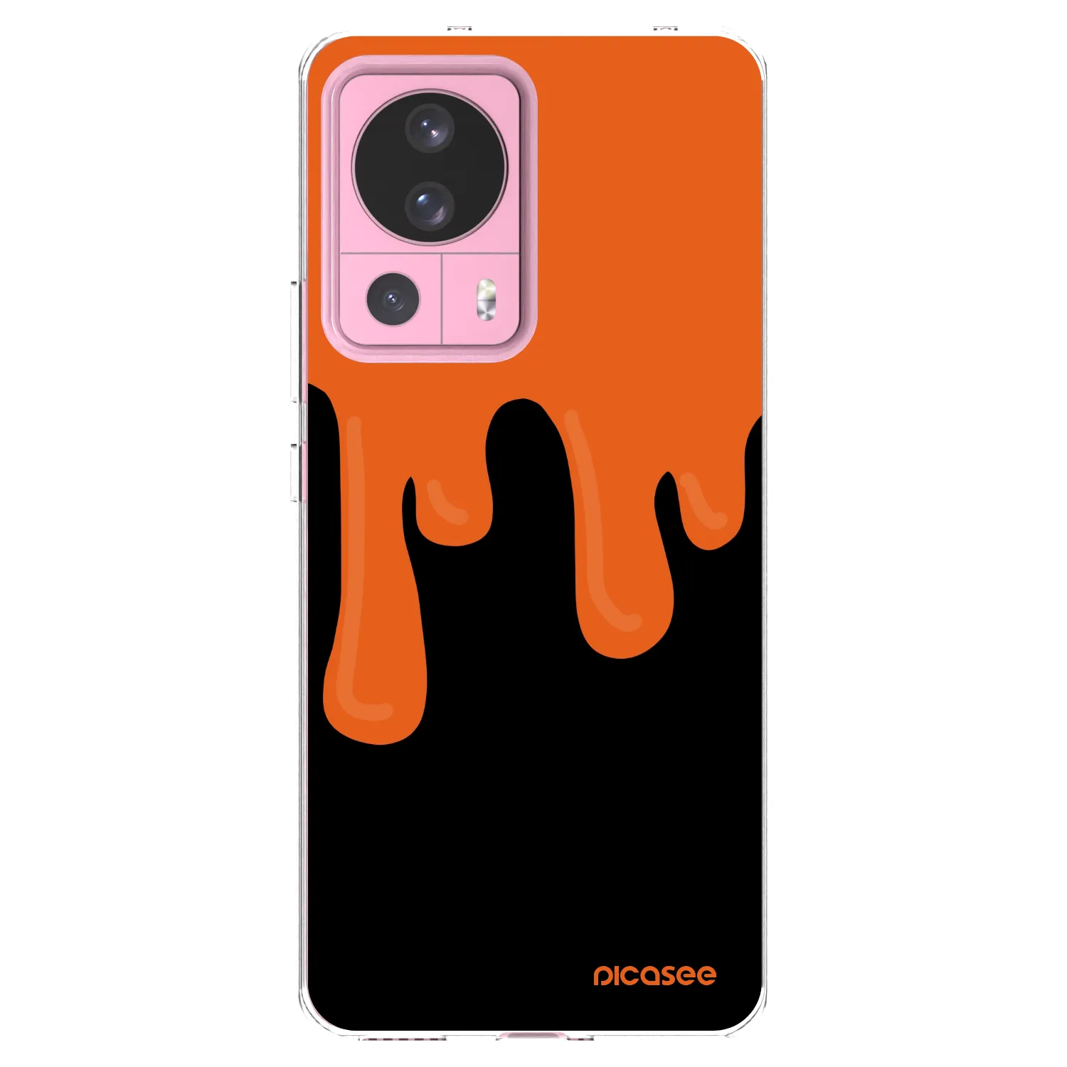 Picasee Xiaomi 13 Lite Hülle - Transparentes Silikon - Orange spooky