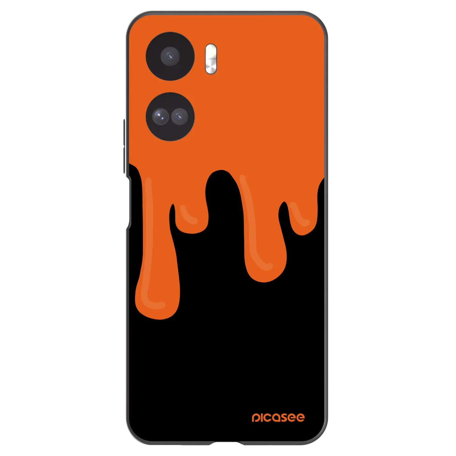 Picasee Honor 90 Lite 5G Hülle - Schwarzes Silikon - Orange spooky