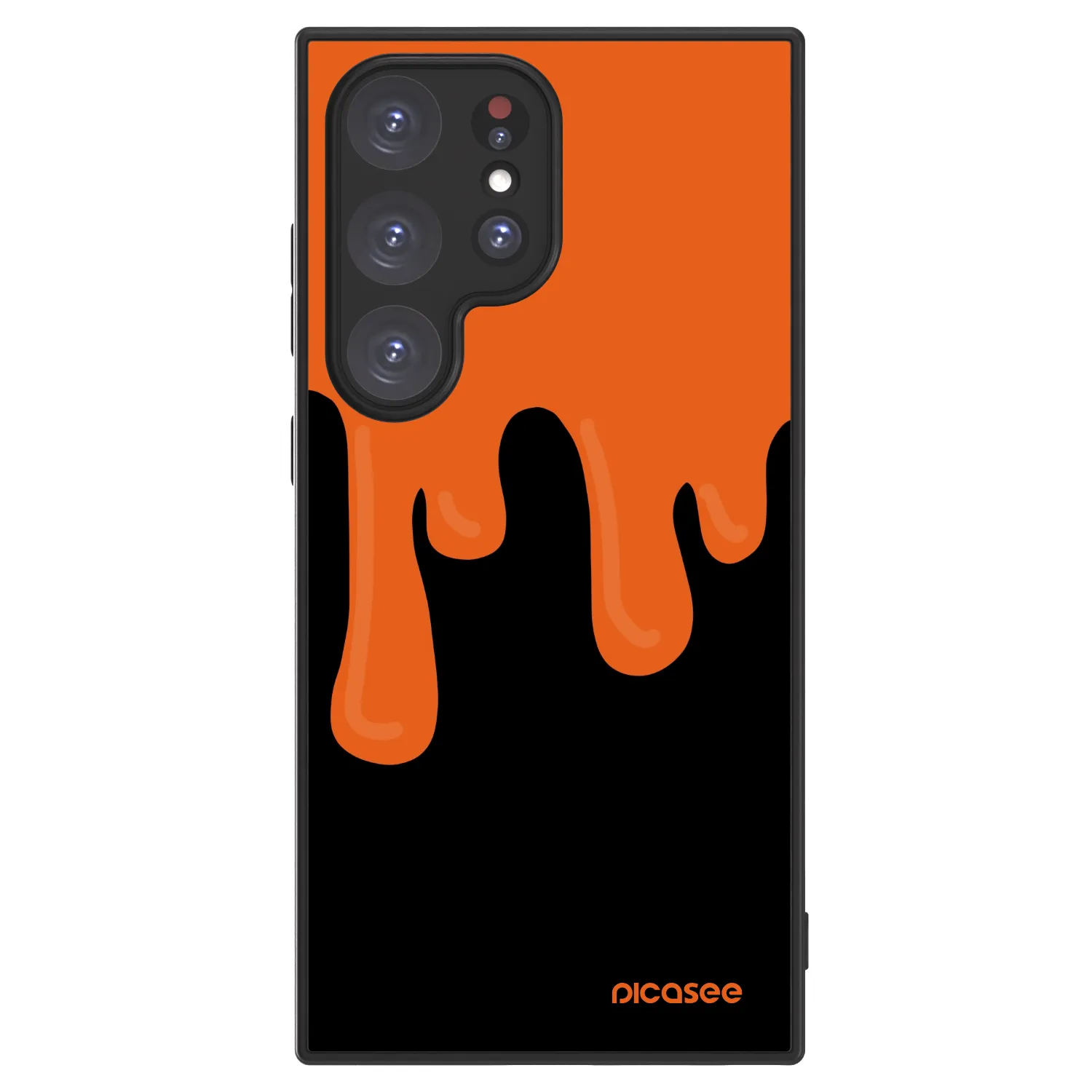 Picasee ULTIMATE CASE PowerShare für Samsung Galaxy S24 Ultra S928B 5G - Orange spooky