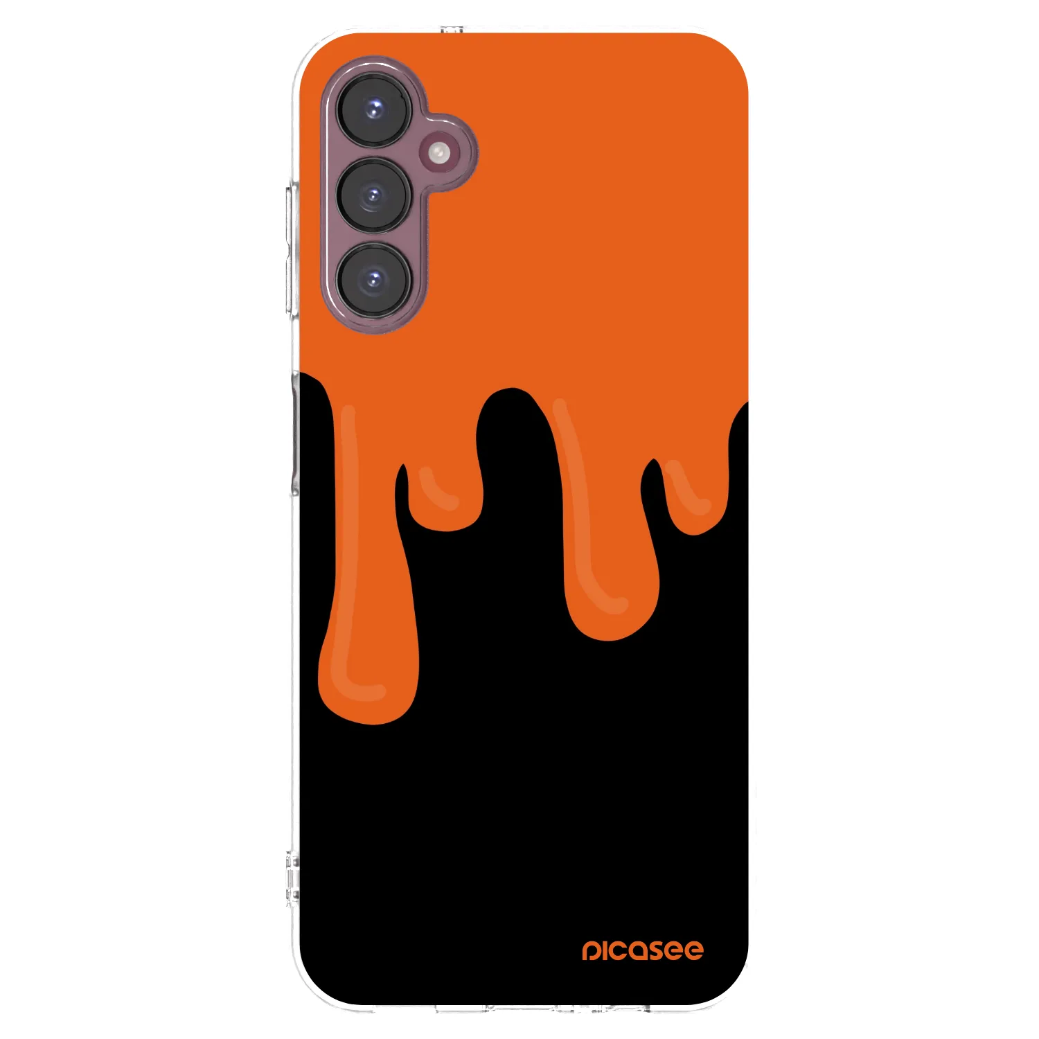 Picasee Samsung Galaxy A05s A057G Hülle - Transparentes Silikon - Orange spooky