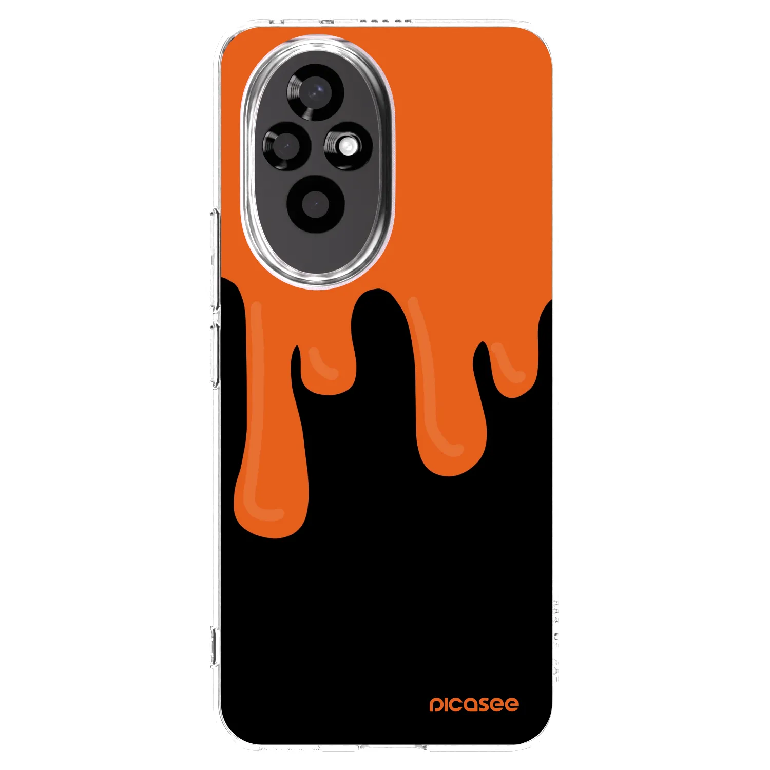 Picasee Honor 200 Pro 5G Hülle - Transparentes Silikon - Orange spooky